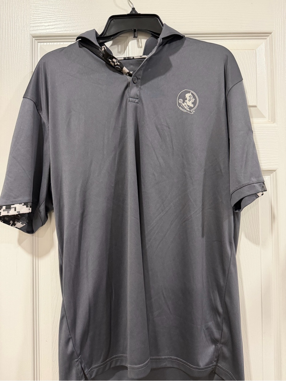 Men's Gray FSU Performance Polo Shirt